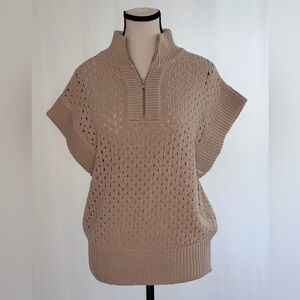 Design History Taupe Cowl Neck Sweater NWOT Small